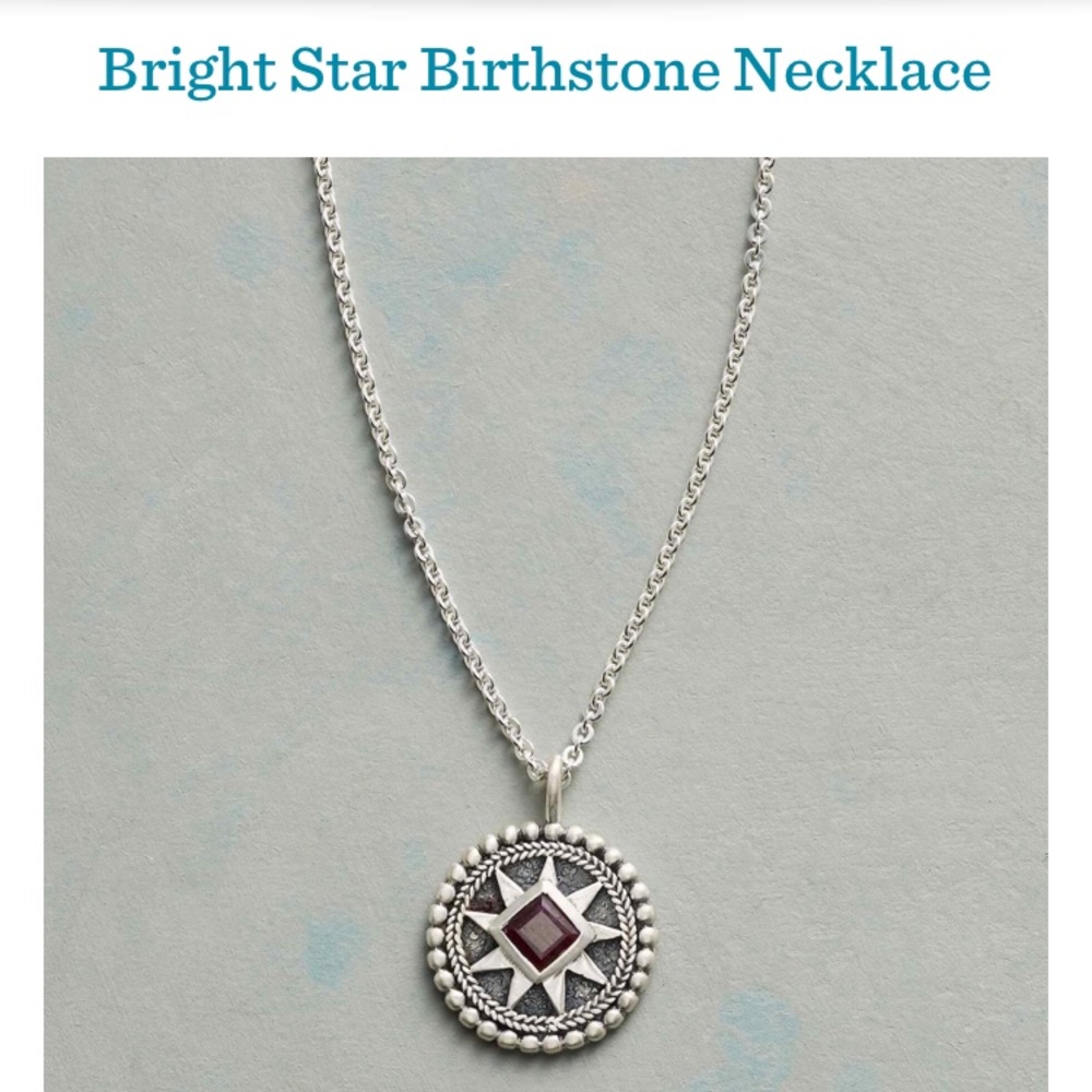 Sundance Bright Star Garnet Necklace